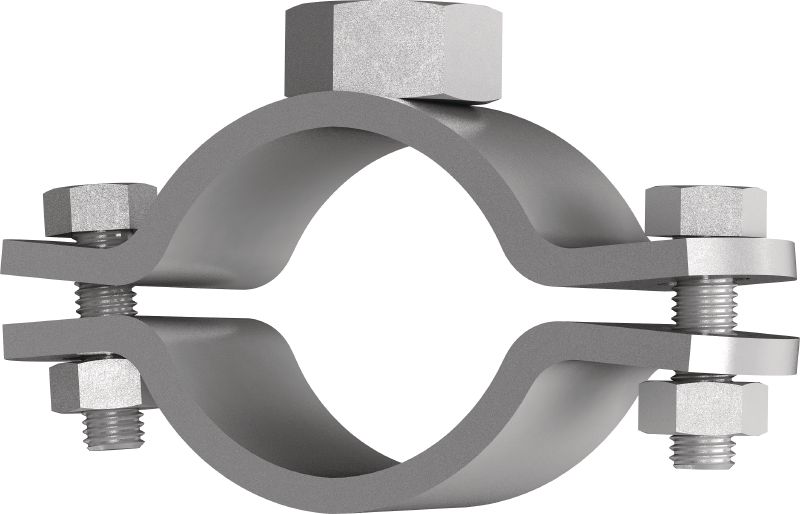 MFP-PC M20 Galvanised fixed point pipe clamp for maximum performance in heavy-duty piping applications