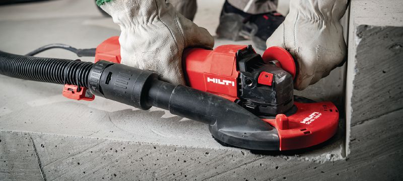 AG 125-20D angle grinder Brushless 2000W angle grinder with dead man’s switch for cutting and grinding in metal, concrete, and masonry with discs up to 125mm Applications 1